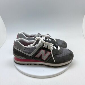 New Balance Sneakers 8.5 B Womens 574 WL574GP Gray Running Athletic Gym Shoes